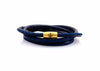 neptn women bracelet JUNO Anchor Gold Triple 4 ocean nappa leather