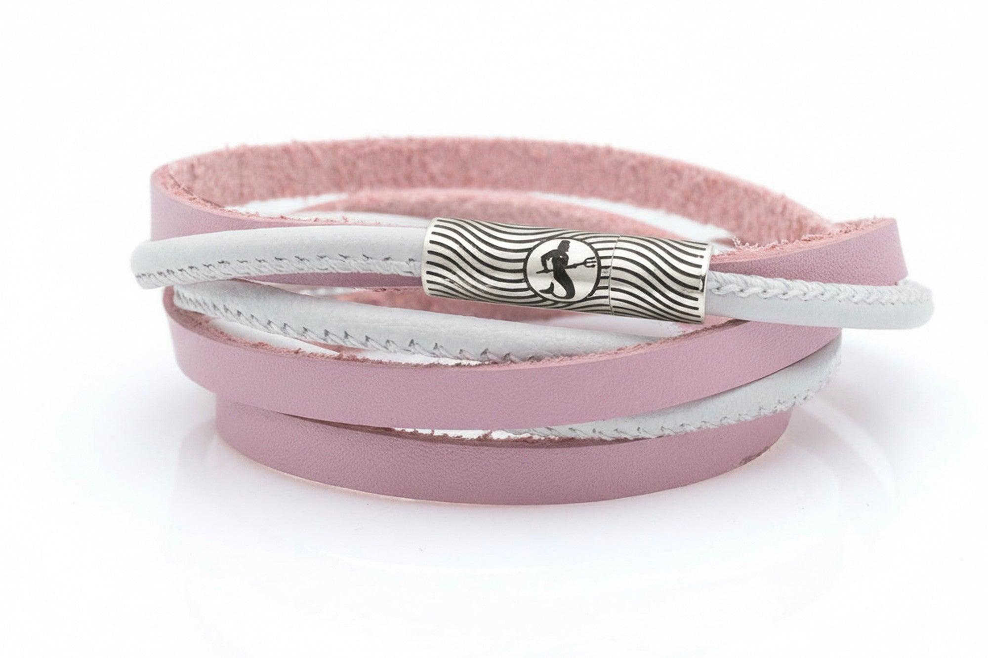 Браслет LUCINA Нептун Волны 5мм тройной