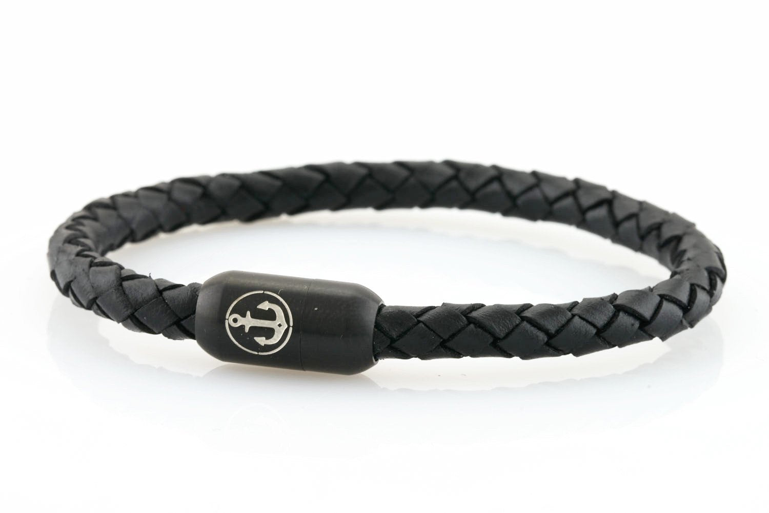 bracelet-man-Boatswain-6-Neptn-Leather-Anchor-Lava-Black