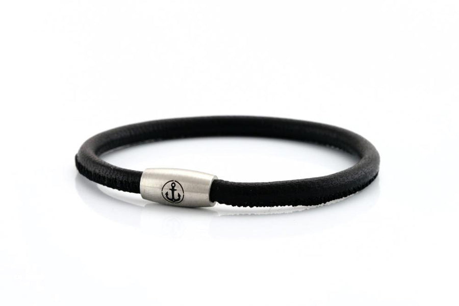 neptn women bracelet JUNO Anchor Steel Single 4 white nappa leather