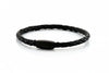 neptn women bracelet JUNO Anchor Lava Single 4 black leather