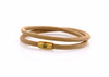 neptn women bracelet JUNO Anchor Gold double 4 cappuccino nappa leather