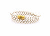 neptn women bracelet JUNO Anchor Gold Triple 4 white leather