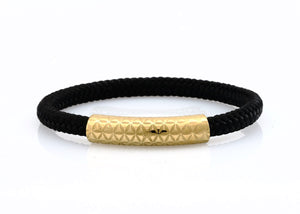 neptn women bracelet MINERVA F.O.L. Gold single 6 black rope